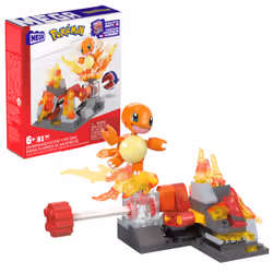 MEGA Pokémon Charmander's Fire-Type Spin, 6 yr(s), Plastic, 440 g