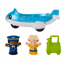 Fisher-Price Little People Everyday Adventures Airport Toddler Playset, Airplane & 3 Play Pieces - Additional view 4