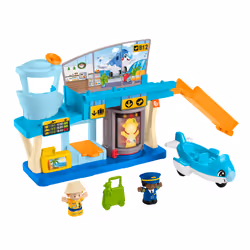 Fisher-Price Little People Everyday Adventures Airport Toddler Playset, Airplane & 3 Play Pieces - Additional view 5