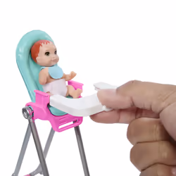 Barbie Skipper Babysitters Inc. Skipper Babysitters Inc & Playset, Includes Doll, Baby, and Mealtime Accessories, 10 Piece Set - Additional view 7