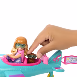 Barbie Chelsea Can Be… Plane Doll & Playset, 2-Seater Aircraft with Spinning Propellor & 7 Accessories - Additional view 4