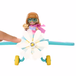 Barbie Chelsea Can Be… Plane Doll & Playset, 2-Seater Aircraft with Spinning Propellor & 7 Accessories - Additional view 5