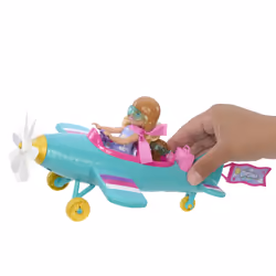 Barbie Chelsea Can Be… Plane Doll & Playset, 2-Seater Aircraft with Spinning Propellor & 7 Accessories - Additional view 6