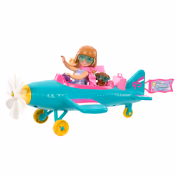 Barbie Chelsea Can Be… Plane Doll & Playset, 2-Seater Aircraft with Spinning Propellor & 7 Accessories - Additional view 7