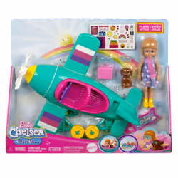 Barbie Chelsea Can Be… Plane Doll & Playset, 2-Seater Aircraft with Spinning Propellor & 7 Accessories - Additional view 8