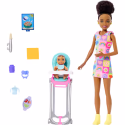 Barbie Skipper Babysitters Inc. Skipper Babysitters Inc Dolls & Playset, Fashion doll, Female, 3 yr(s), Girl, Multicolour