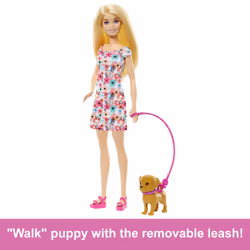 Barbie Doll with a Toy Pup and Dog in a Wheelchair, Plus Pet Accessories - Additional view 7