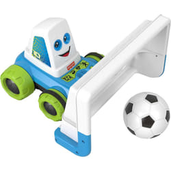 Fisher-Price Electronic Soccer Game Goaldozer Toy Motorized Net with Lights & Sounds for Preschool Sports Play Ages 3+ Years