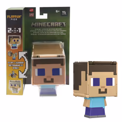 Minecraft FLIPPIN' FIGS Assortment, 6 yr(s), Minecraft, Assorted colours, Plastic