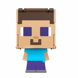 Minecraft FLIPPIN' FIGS Steve + Steve in Iron Armor