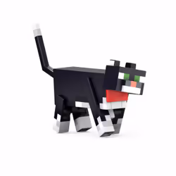 Minecraft DIAMOND LEVEL Tuxedo Cat