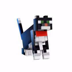 Minecraft DIAMOND LEVEL Tuxedo Cat - Additional view 4