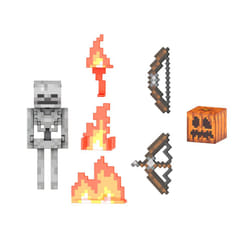 Mattel Minecraft Diamond Level Skeleton Action Figure with 6 Accessories  5.5-in Collector Scale & Pixelated Design