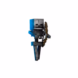 Mattel Minecraft Diamond Level Skeleton Action Figure with 6 Accessories  5.5-in Collector Scale & Pixelated Design