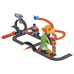 Hot Wheels City Downtown Ice Cream Swirl Playset from the series “Let’s Race” with 1 Toy Car - Additional view 7