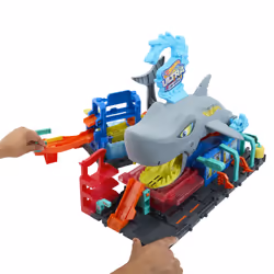Hot Wheels City Ultra Shark Car Wash with Color Reveal Toy Car Featured in “Let’s Race” - Additional view 6
