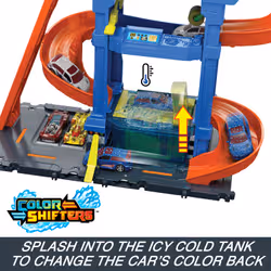 Hot Wheels City Tunnel Twist Car Wash & Color Shifters Vehicle in 1:64 Scale - Additional view 3