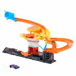 Hot Wheels City Pizza Slam Cobra Attack Playset & Toy Car, Featured in Netflix Series “Let’s Race” - Additional view 5
