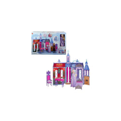 Elsa's Arendelle Castle, 60 cm Dollhouse with Carrying Handle, Includes One Elsa Doll and 15 Doll Accessories, Toys for Ages 3 and Up, One Playset,