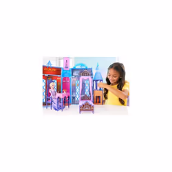 Elsa's Arendelle Castle, 60 cm Dollhouse with Carrying Handle, Includes One Elsa Doll and 15 Doll Accessories, Toys for Ages 3 and Up, One Playset,