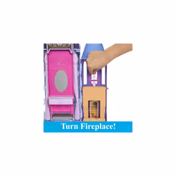 Elsa's Arendelle Castle, 60 cm Dollhouse with Carrying Handle, Includes One Elsa Doll and 15 Doll Accessories, Toys for Ages 3 and Up, One Playset,