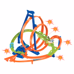 Hot Wheels Action Track Set with 5 Crash Zones, Motorized Booster and 1 Car - Additional view 4