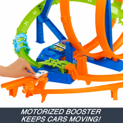 Hot Wheels Action Track Set with 5 Crash Zones, Motorized Booster and 1 Car - Additional view 7