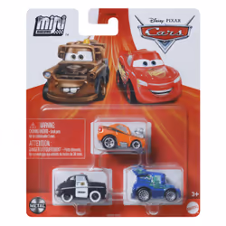 Disney Pixar Cars Mini Racers Not In My Town Pack, Vehicle set, 3 yr(s), Metal, Multicolour