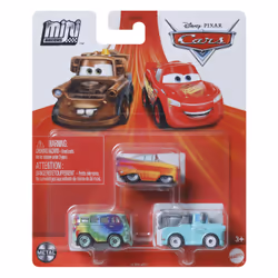 Disney Pixar Cars Mini Racers Colorful Cabs Pack, Vehicle set, 3 yr(s), Metal, Multicolour
