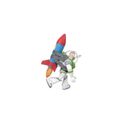 Disney and Pixar Toy Story Buzz Lightyear 12-in Scale Action Figure Toy with Rocket & 20 Plus Phrases & Sounds, Rocket Rescue Pack Buzz Pack, HTR73
