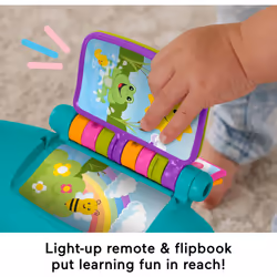 Fisher-Price Toddler Learning Toy Laugh & Learn Smart Stages Chair with Music Lights & Activities for Infants Ages 1+ Years  Teal