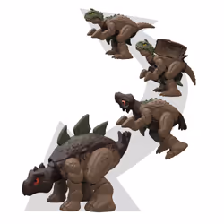 Jurassic World FIERCE CHANGERS DOUBLE DANGER Carnotaurus & Stegosaurus