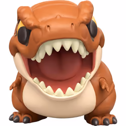 Jurassic World Bite Club Collectible Figure  Tyrannosaurus Rex Chubby Stylized Dinosaur Approx 4-Inch Figure with Accessory