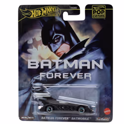Hot Wheels Pop Culture Batman Forever Batmobile, Car, 3 yr(s), Metal, Plastic, Black