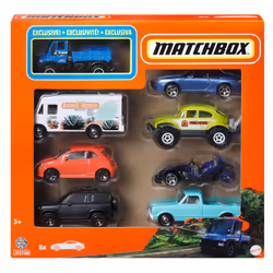 Matchbox 1:64 Scale Die-Cast Toy Cars or Trucks, Set of 8 (Styles May Vary), Vehicle set, 3 yr(s), Metal, Assorted colours