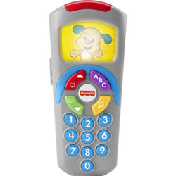 Fisher-Price Baby Learning Toy Laugh & Learn Puppys Remote Pretend TV Control with Music & Lights for Infants Ages 6+ Months