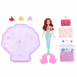 Disney Princess Sand & Swim Ariel Fashion Doll, Fashion doll, Female, 3 yr(s), Girl, 60 g, Multicolour
