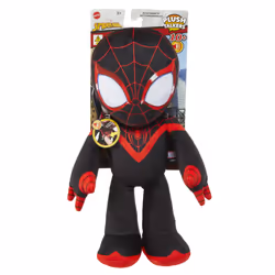 Mattel Marvel Plush Talker Miles Morales, Cartoon character, 3 yr(s), Sounding