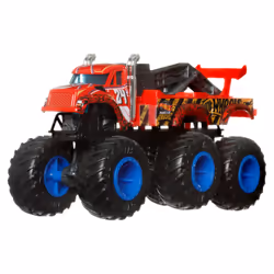 Hot Wheels Monster Trucks Big Rigs, 1:64 Scale Die-Cast Toy Truck with 6 Wheels (Styles May Vary)