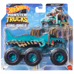 Hot Wheels Monster Trucks Big Rigs, 1:64 Scale Die-Cast Toy Truck with 6 Wheels (Styles May Vary) - Additional view 5