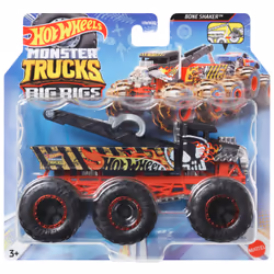 Hot Wheels Monster Trucks Big Rigs, 1:64 Scale Die-Cast Toy Truck with 6 Wheels (Styles May Vary) - Additional view 6