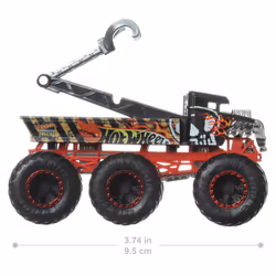 Hot Wheels Monster Trucks Big Rigs, 1:64 Scale Die-Cast Toy Truck with 6 Wheels (Styles May Vary) - Additional view 8