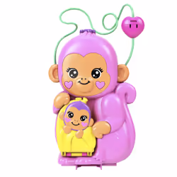 Polly Pocket Momma Monkey & Baby