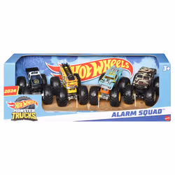 Hot Wheels Monster Trucks ALARM SQUAD 4-Pack