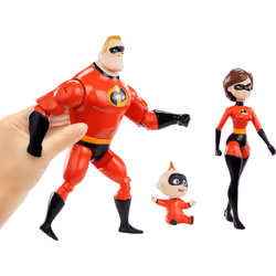 Mattel Disney Pixar Incredibles Storyteller 3 Action Figure Pack  Mr Incredible  Elastigirl and Jack-Jack  Battle for The City Pack