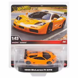 Hot Wheels Premium 1:43rd Scale Collectible Car, Gift for Collectors, Car, 3 yr(s), Metal, Plastic, Orange