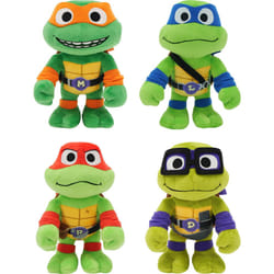Mattel Teenage Mutant Ninja Turtles: Mutant Mayhem Plush Toy Set with 4 Soft Dolls  8-inch Leonardo  Michelangelo  Raphael & Donatello (Amazon Exclusi