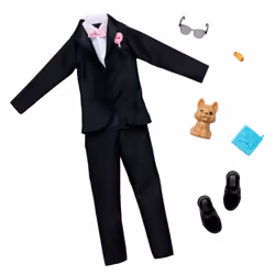 Barbie Clothes, Groom Fashion Pack for Ken Doll on Wedding Day, Doll clothes set, 3 yr(s)