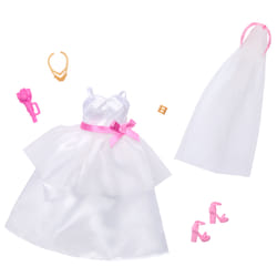 Barbie Clothes, Bridal Fashion Pack for Doll on Wedding Day