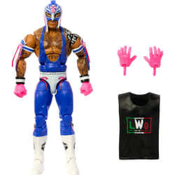 Mattel WWE Top Picks Elite Action Figure & Accessories Set  Rey Mysterio 6-inch Collectible with Swappable Hands  Ring Gear & 25 Articulatio